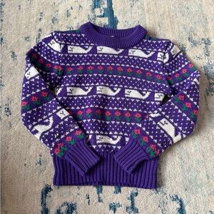 Vintage Youth Park Girl’s Crewneck Sweater Size 2T Whales